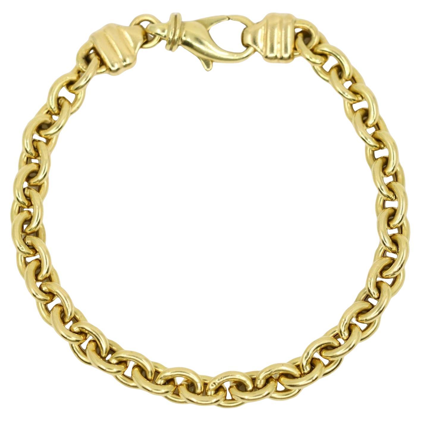 Vintage 18K Gold Chain Bracelet