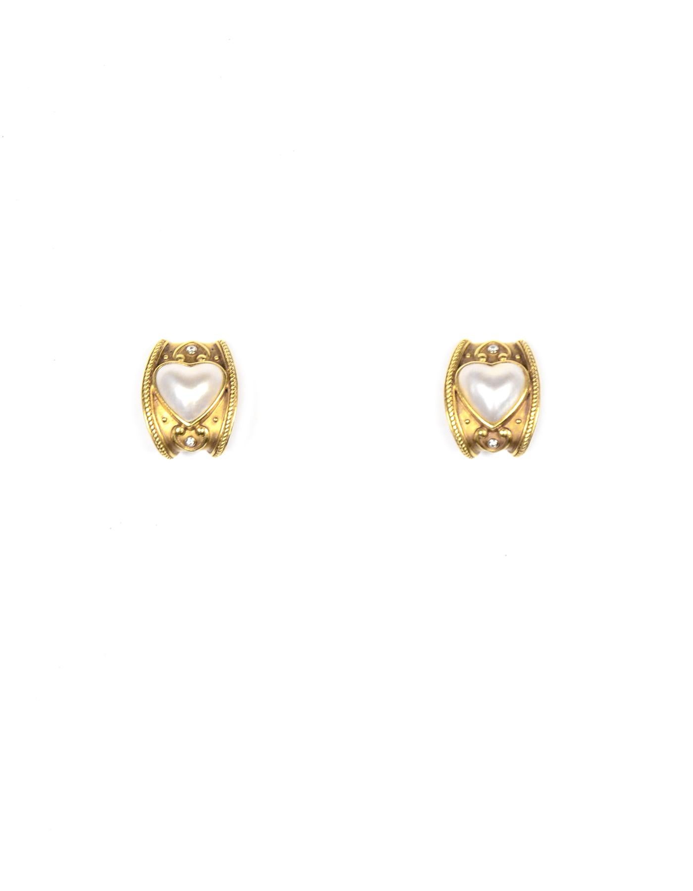 18k gold clip-on earrings