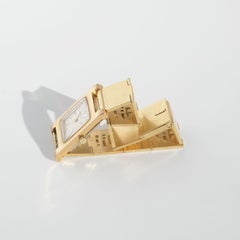 Link d'horloge vintage en or 18 carats fabriqué en 1954 par Wiwen Nilsson