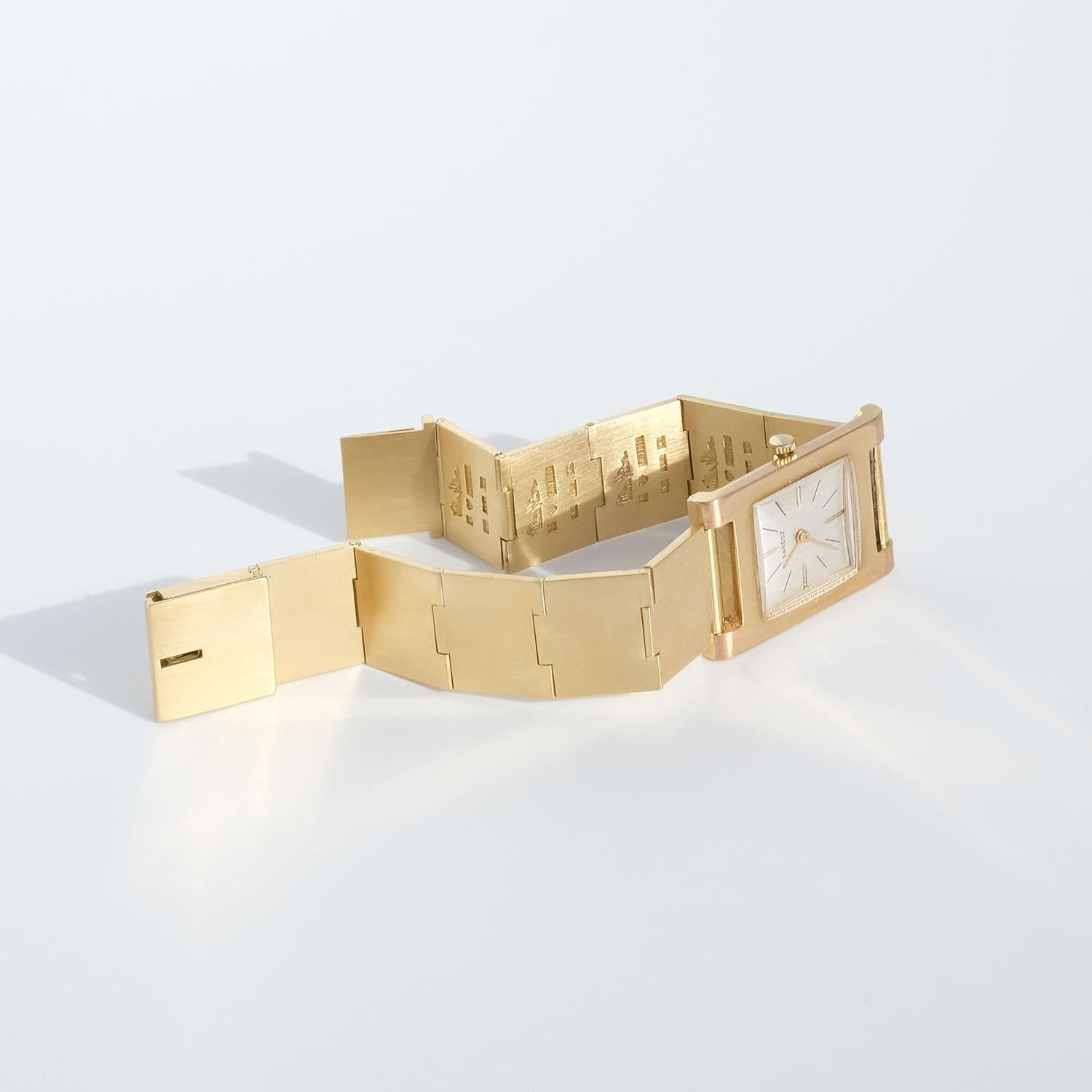 Uhrenglieder aus 18 Karat Gold von Wiwen Nilsson, Vintage, hergestellt im Jahr 1954 im Zustand „Gut“ im Angebot in Stockholm, SE