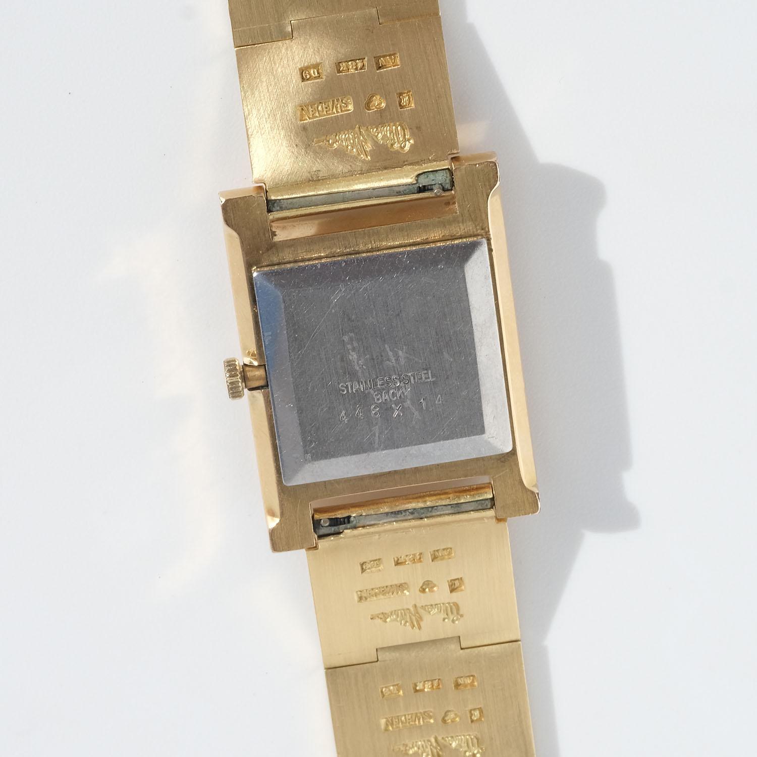 Uhrenglieder aus 18 Karat Gold von Wiwen Nilsson, Vintage, hergestellt im Jahr 1954 im Angebot 2