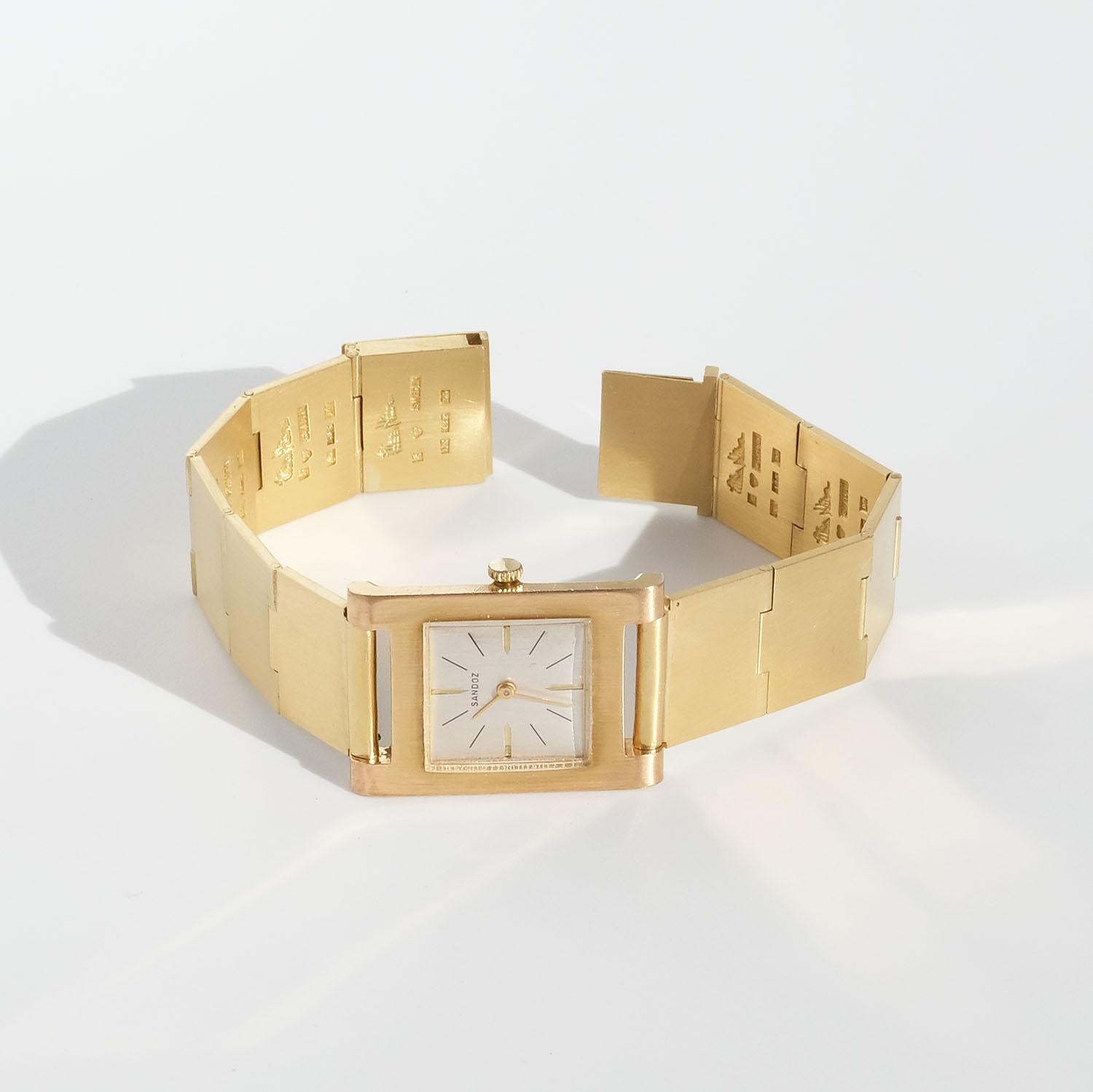 Uhrenglieder aus 18 Karat Gold von Wiwen Nilsson, Vintage, hergestellt im Jahr 1954 im Angebot 4