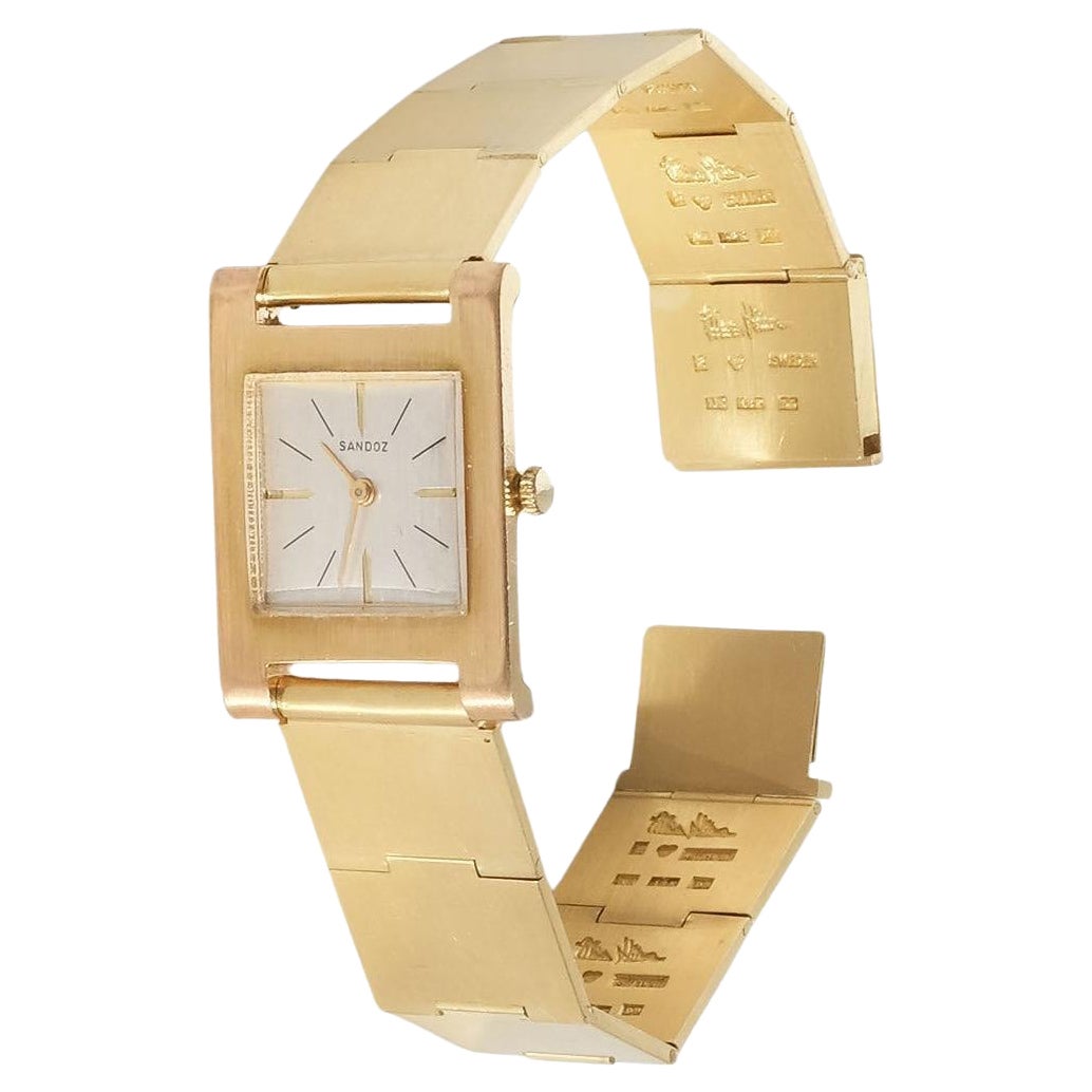 Uhrenglieder aus 18 Karat Gold von Wiwen Nilsson, Vintage, hergestellt im Jahr 1954 im Angebot