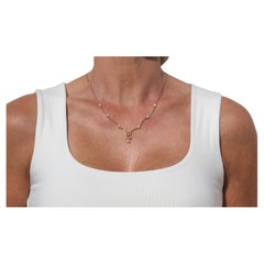 Vintage 18K Gold, Diamond and Pearl Necklace by Clausen 
Co.