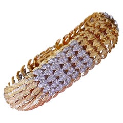 Vintage 18k Gold Diamond Bracelet