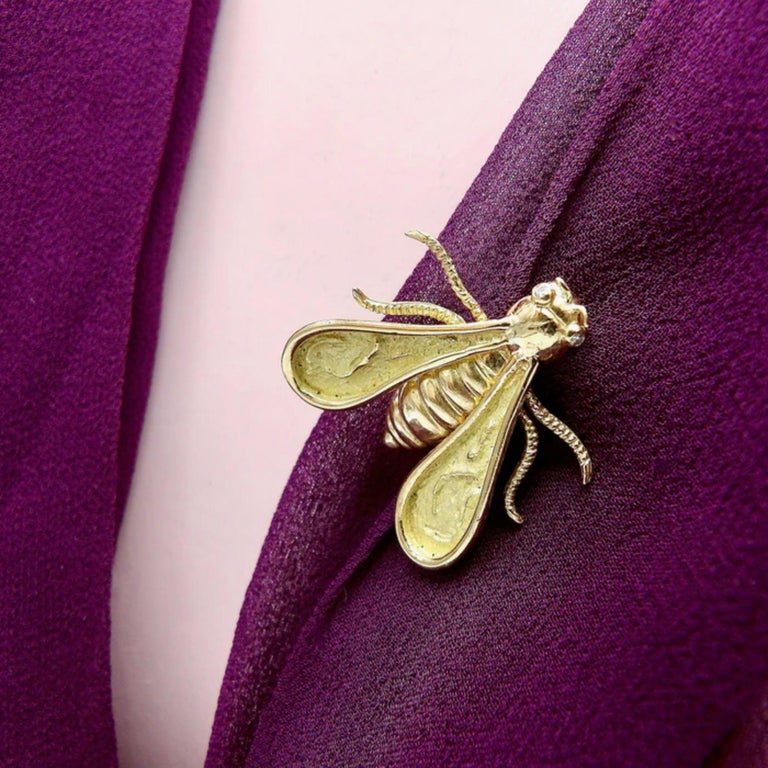 Broche Vintage Guerlain - Occasion - Bijou Ancien De Marque