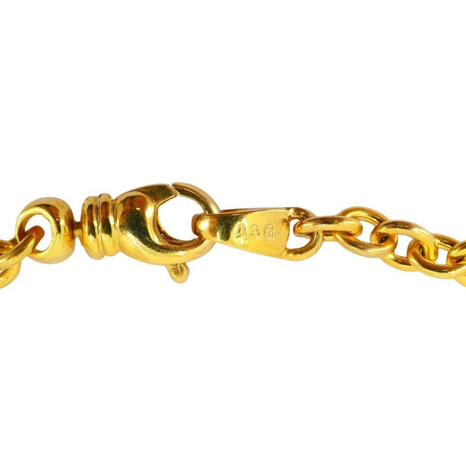 Vintage 18k Gold Diamond Heart Lock Key Anhänger Halskette im Angebot 3