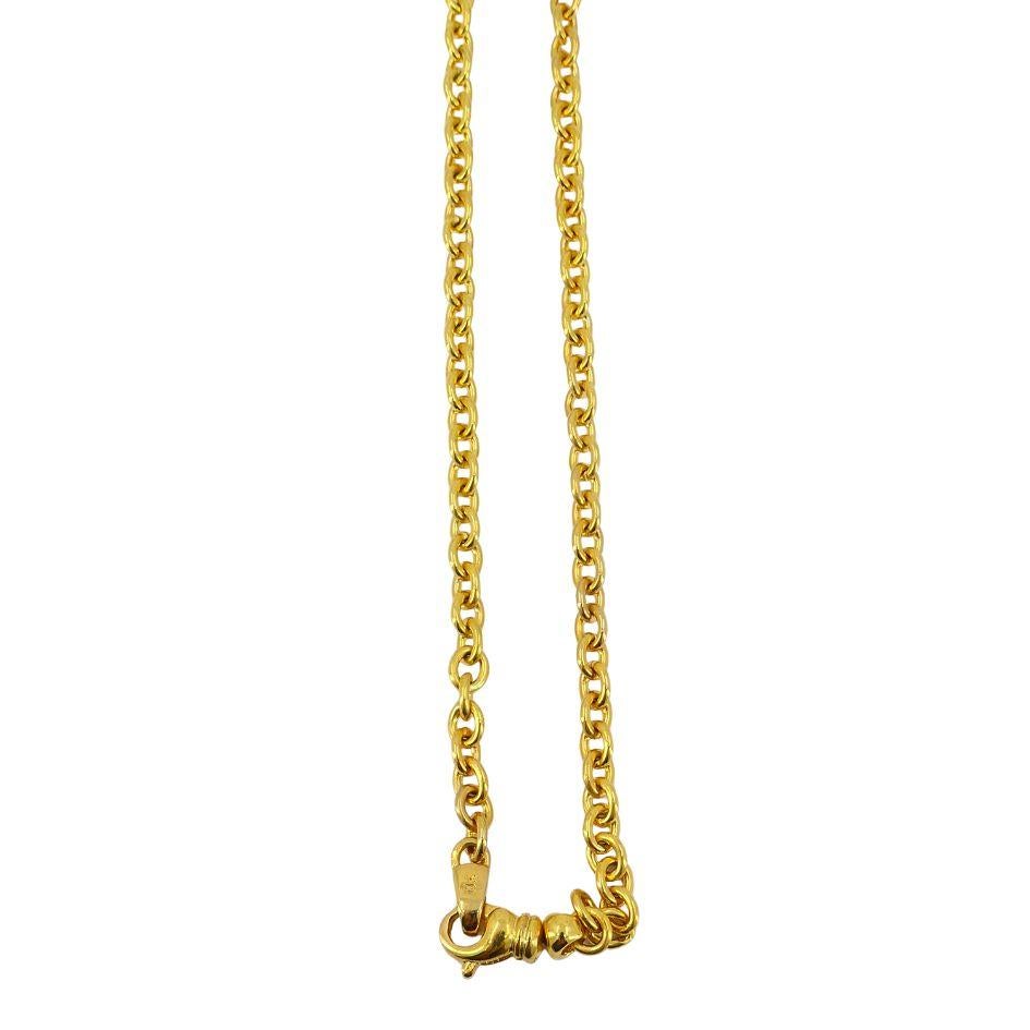 Vintage 18k Gold Diamond Heart Lock Key Anhänger Halskette im Angebot 4