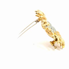Broche Vintage en or 18k Diamond Ray par Verdura