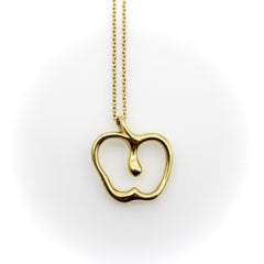 Vintage 18K Gold Elsa Peretti Small Apple Necklace for Tiffany & Co.