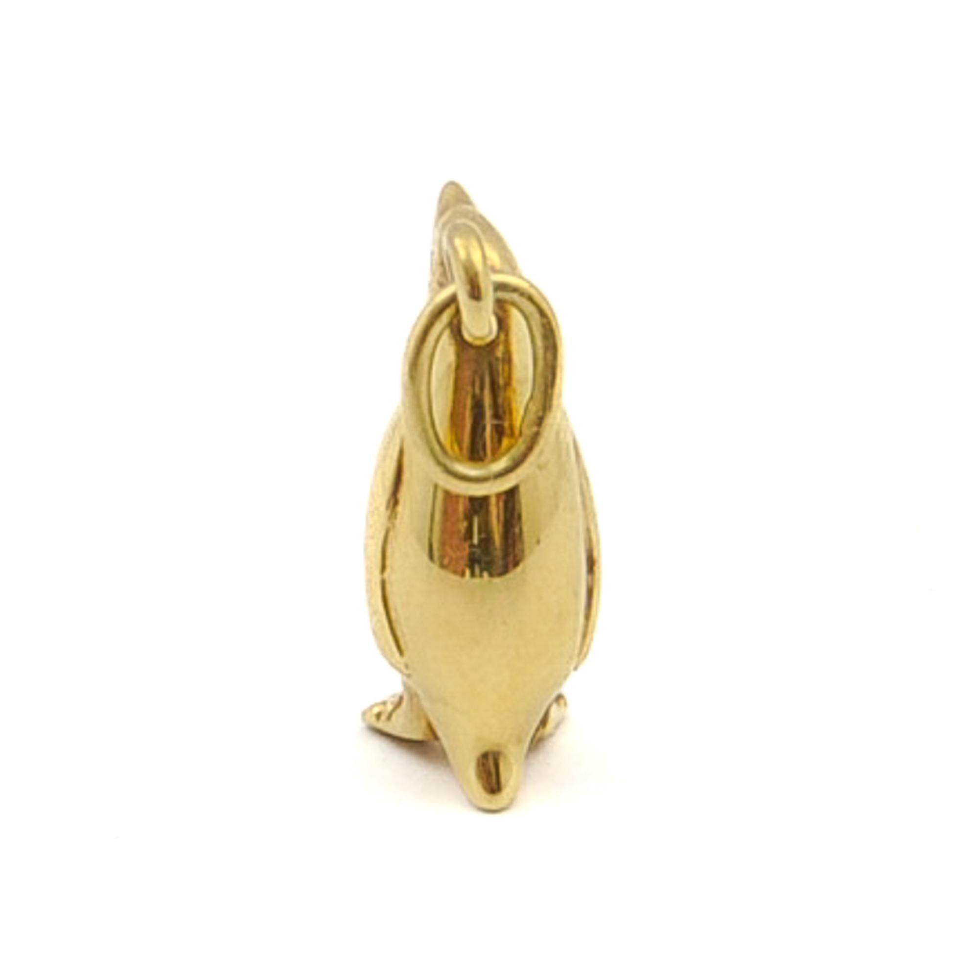 gold penguin charm