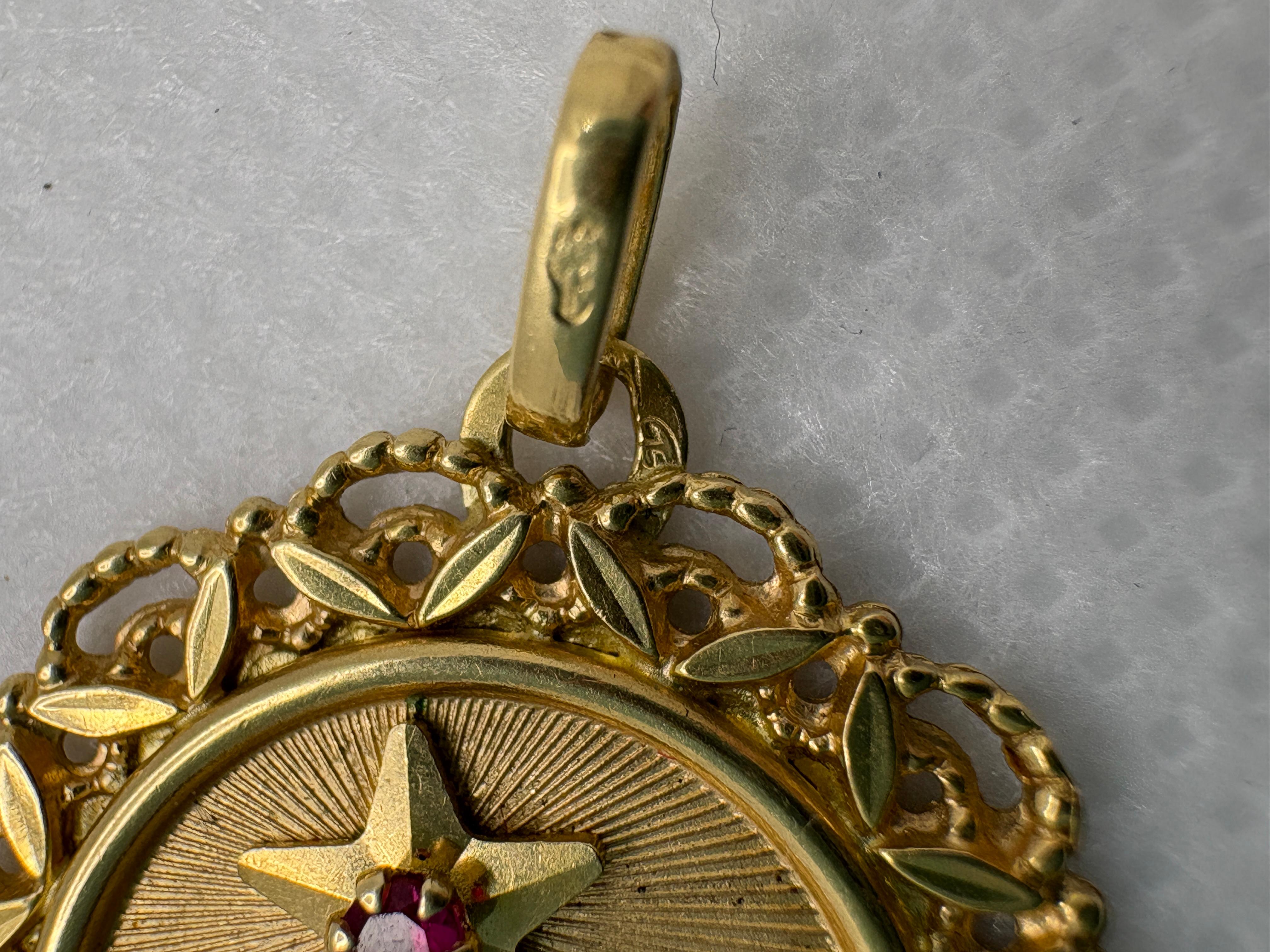 Pendentif vintage en or 18k 
