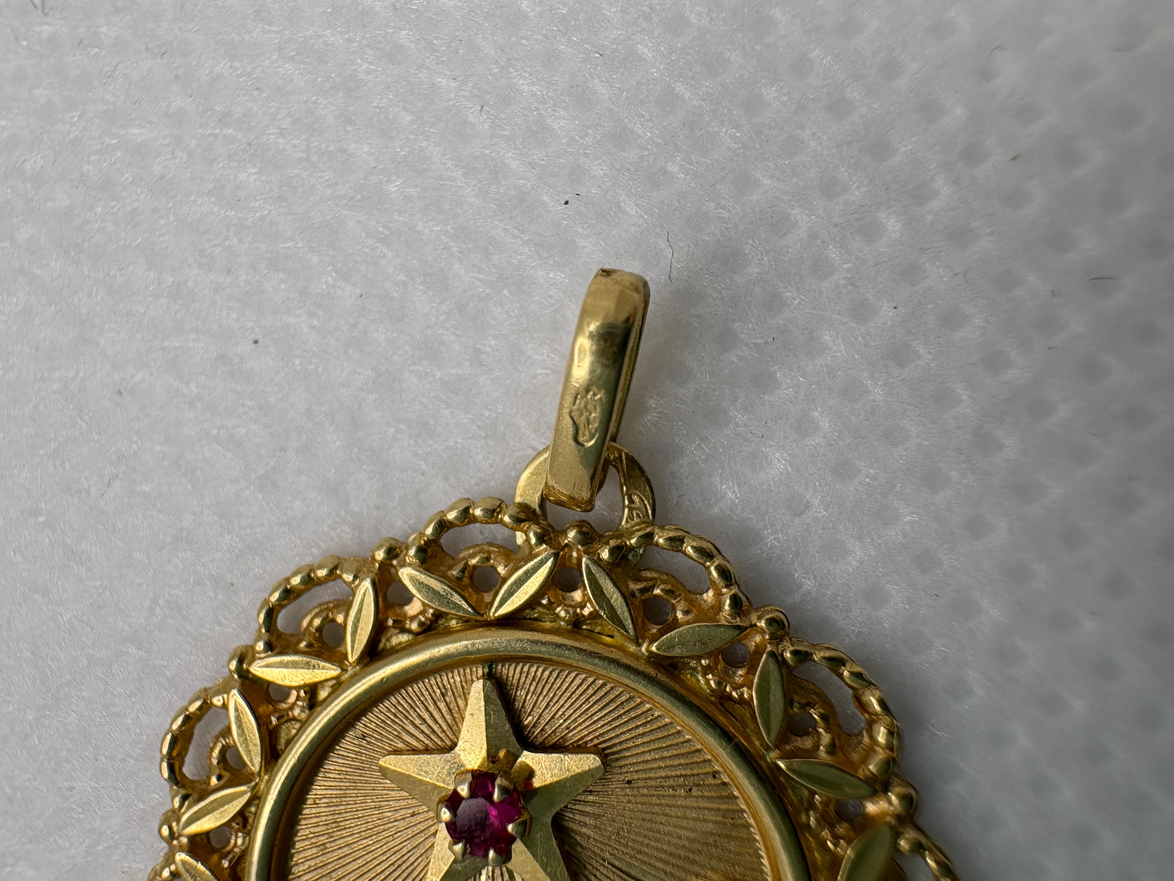 Pendentif vintage en or 18k 
