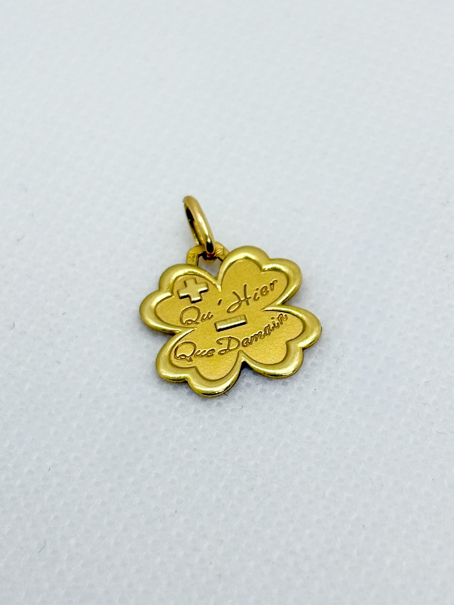 Vintage 18k Gold Four-Leaf Clover 