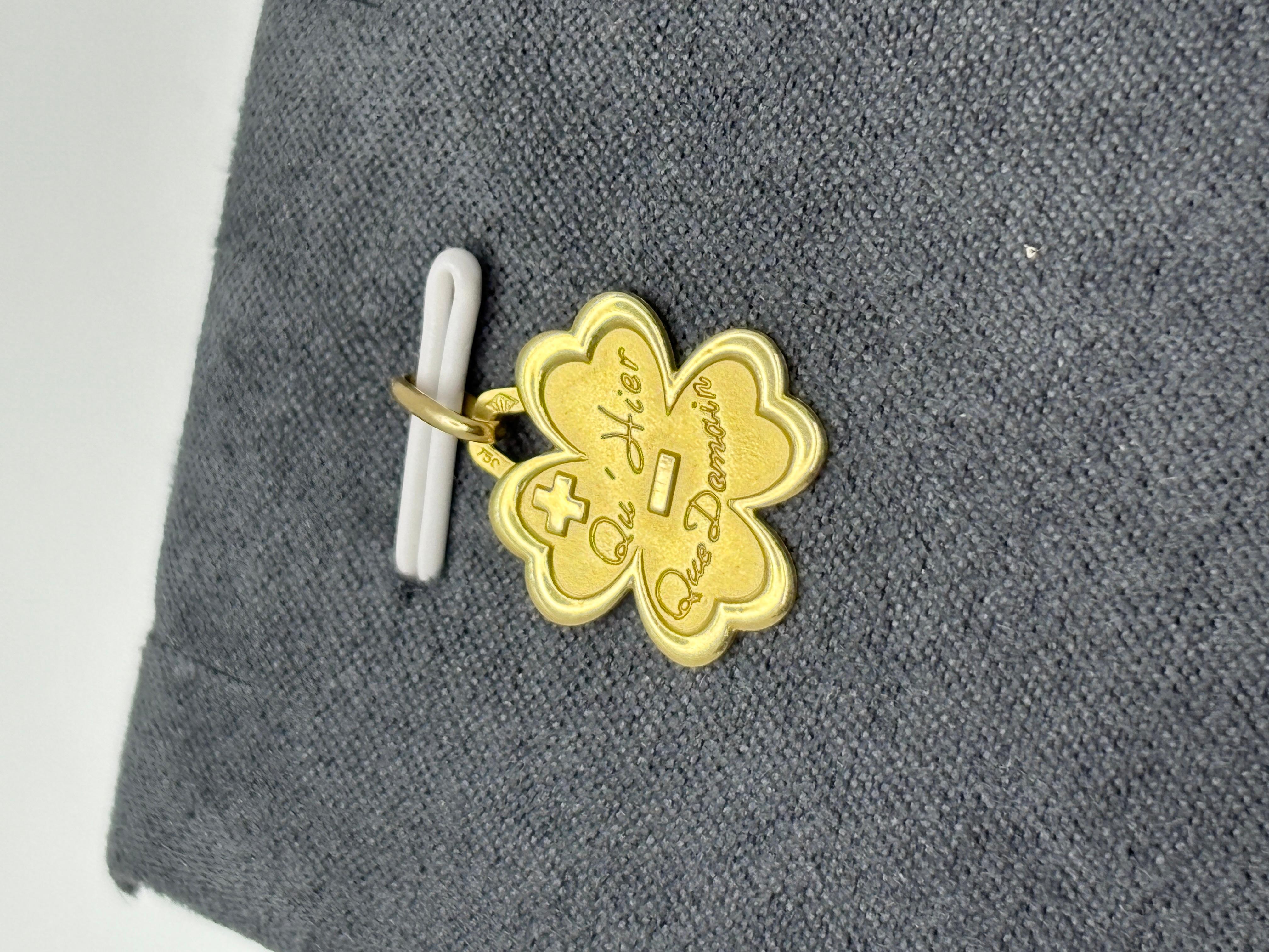 Vintage 18k Gold Four-Leaf Clover 