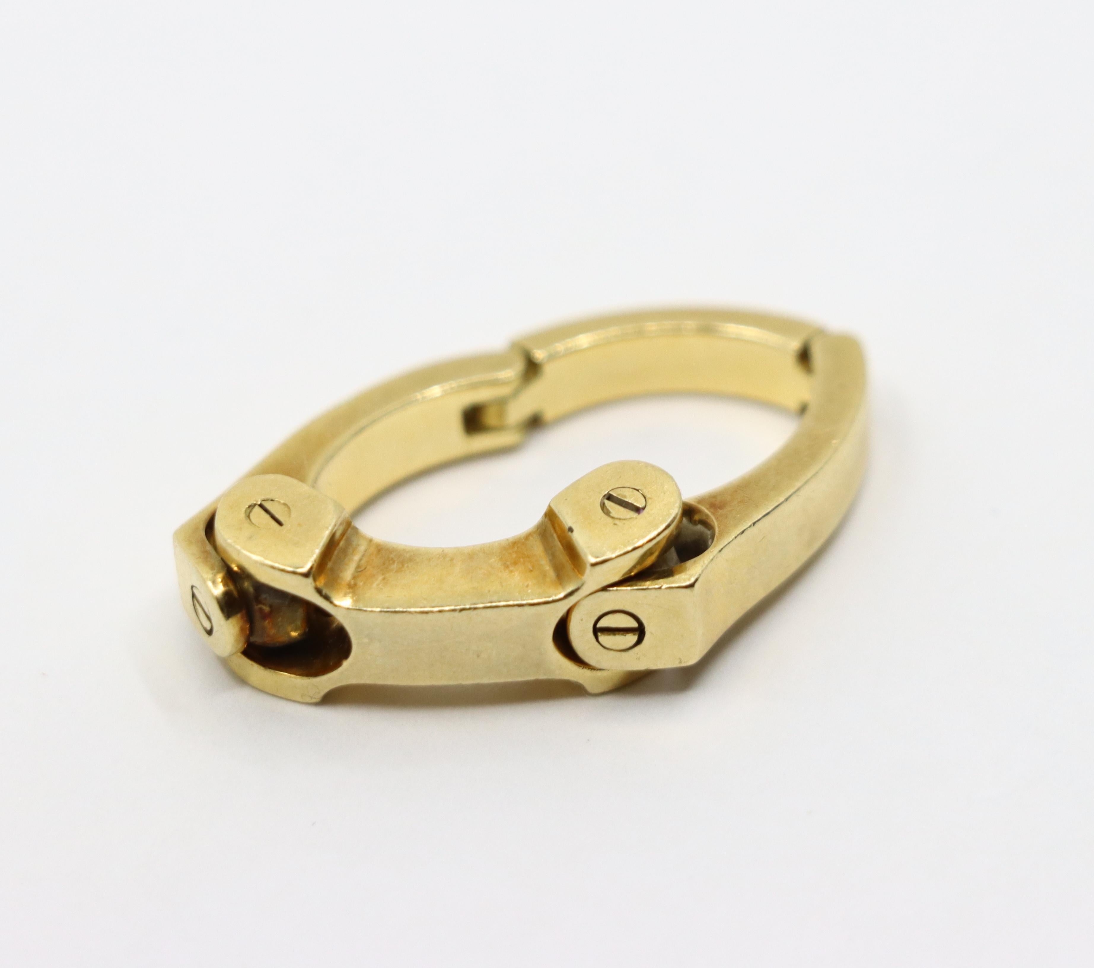 Bague à charnière en or 18K en vente 3