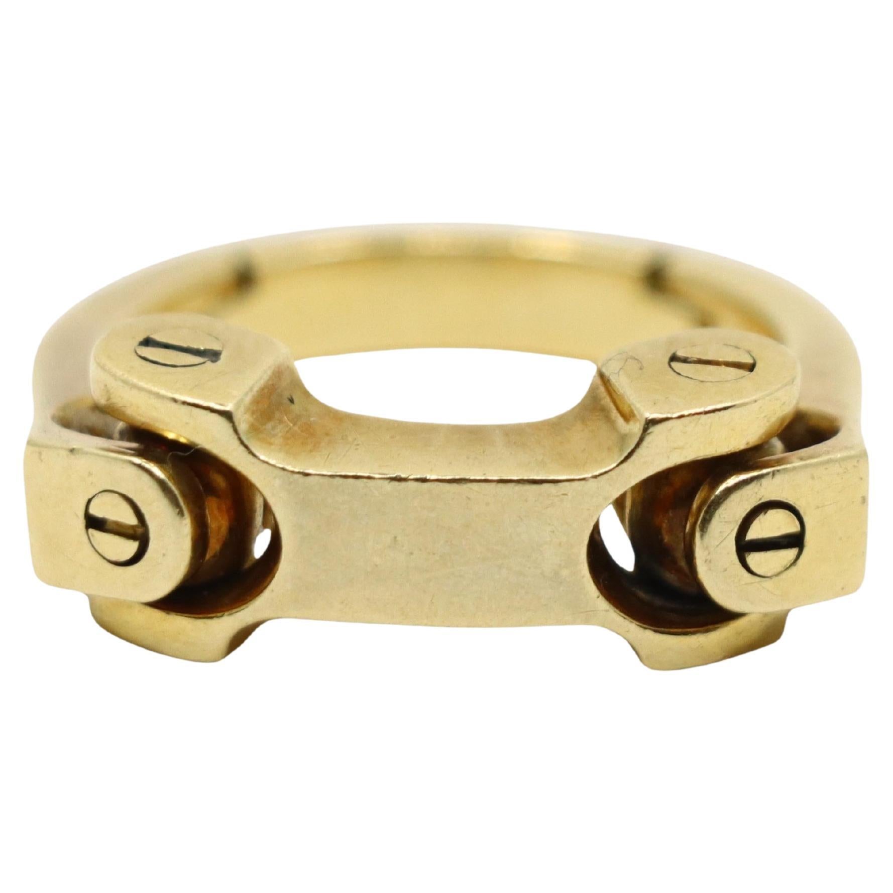 Vintage 18K Gold Hinged Ring