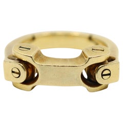 Vintage 18K Gold Hinged Ring