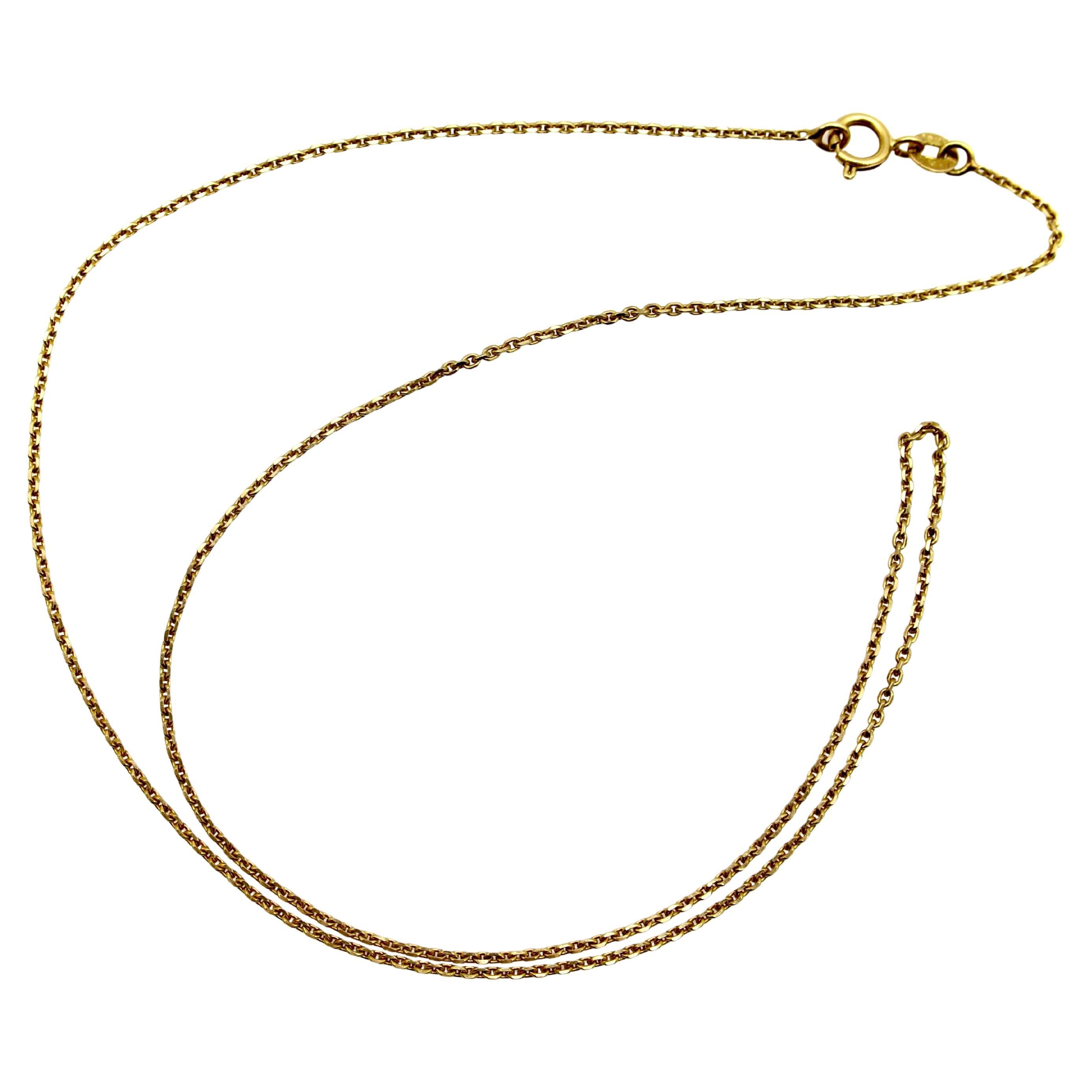 Vintage 18K Gold Italian Miniature Biker Chain For Sale