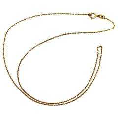 Vintage 18K Gold Italian Miniature Biker Chain