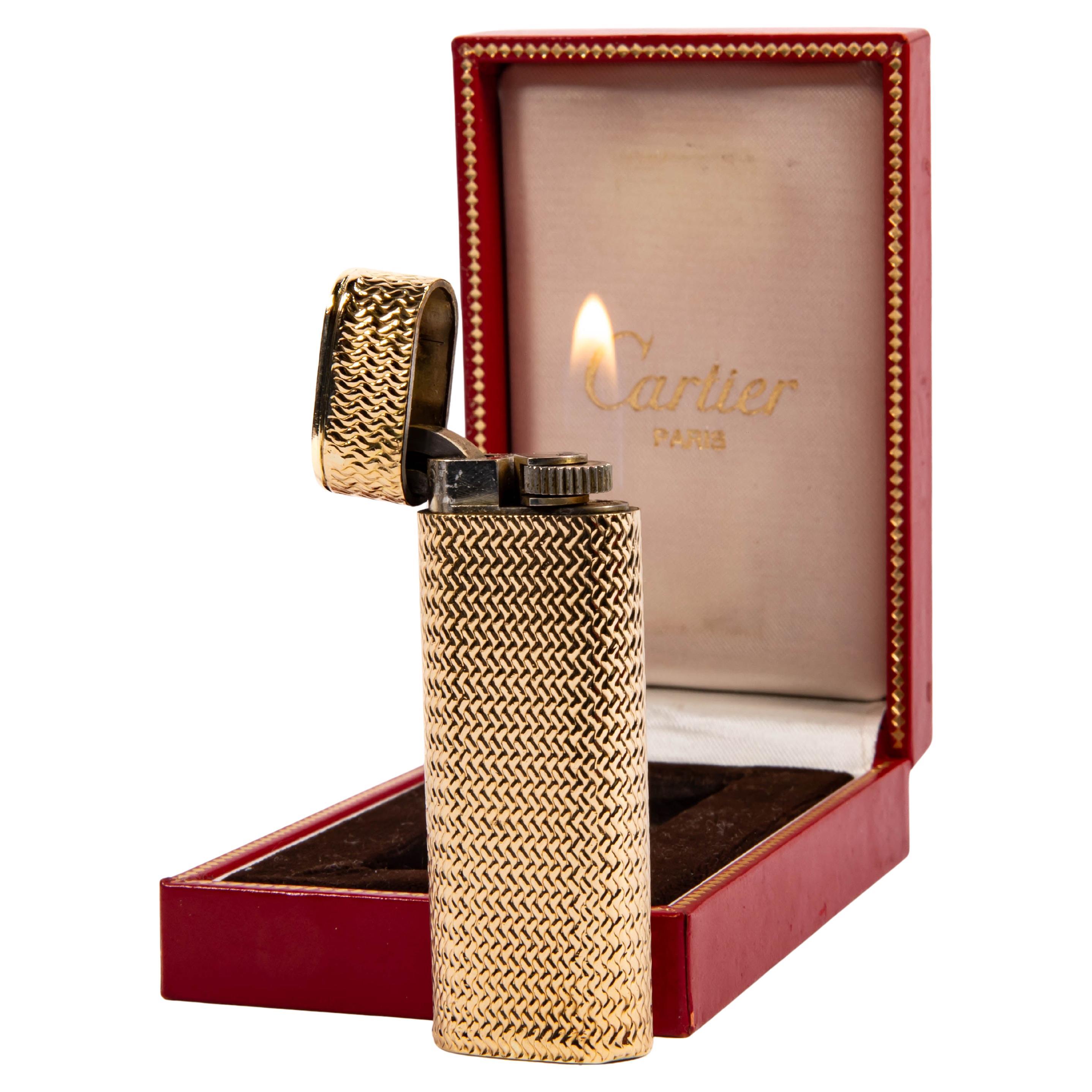 Vintage 18k Gold Jacket CARTIER Les Must Lights in Box 1970s