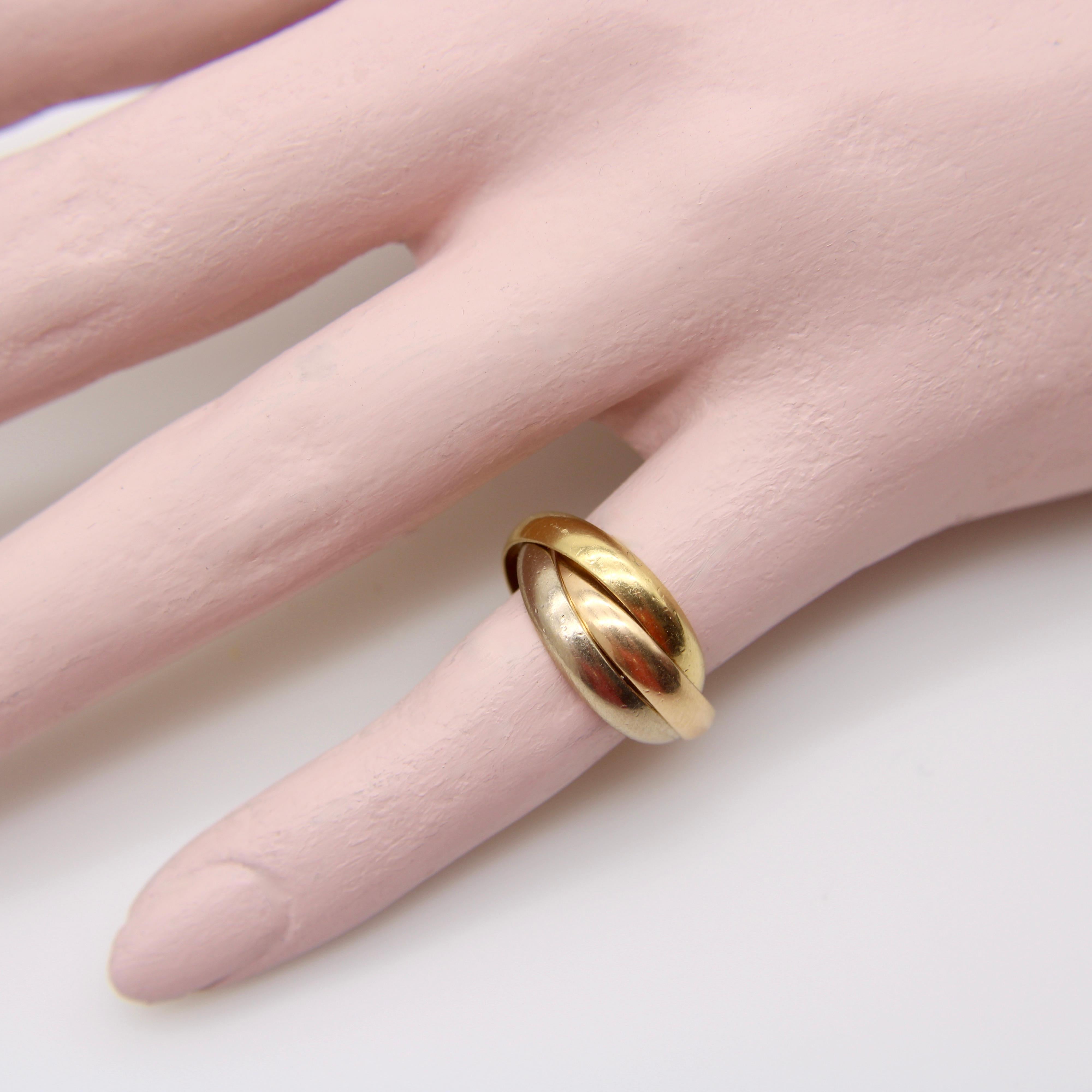 da uomo o donna Anello trilogico d'epoca in oro 18 carati Les Must de Cartier in vendita