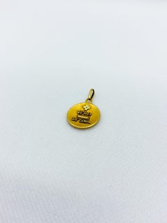 Vintage 18k Gold “Médaille d’Amour” Pendant by Augis