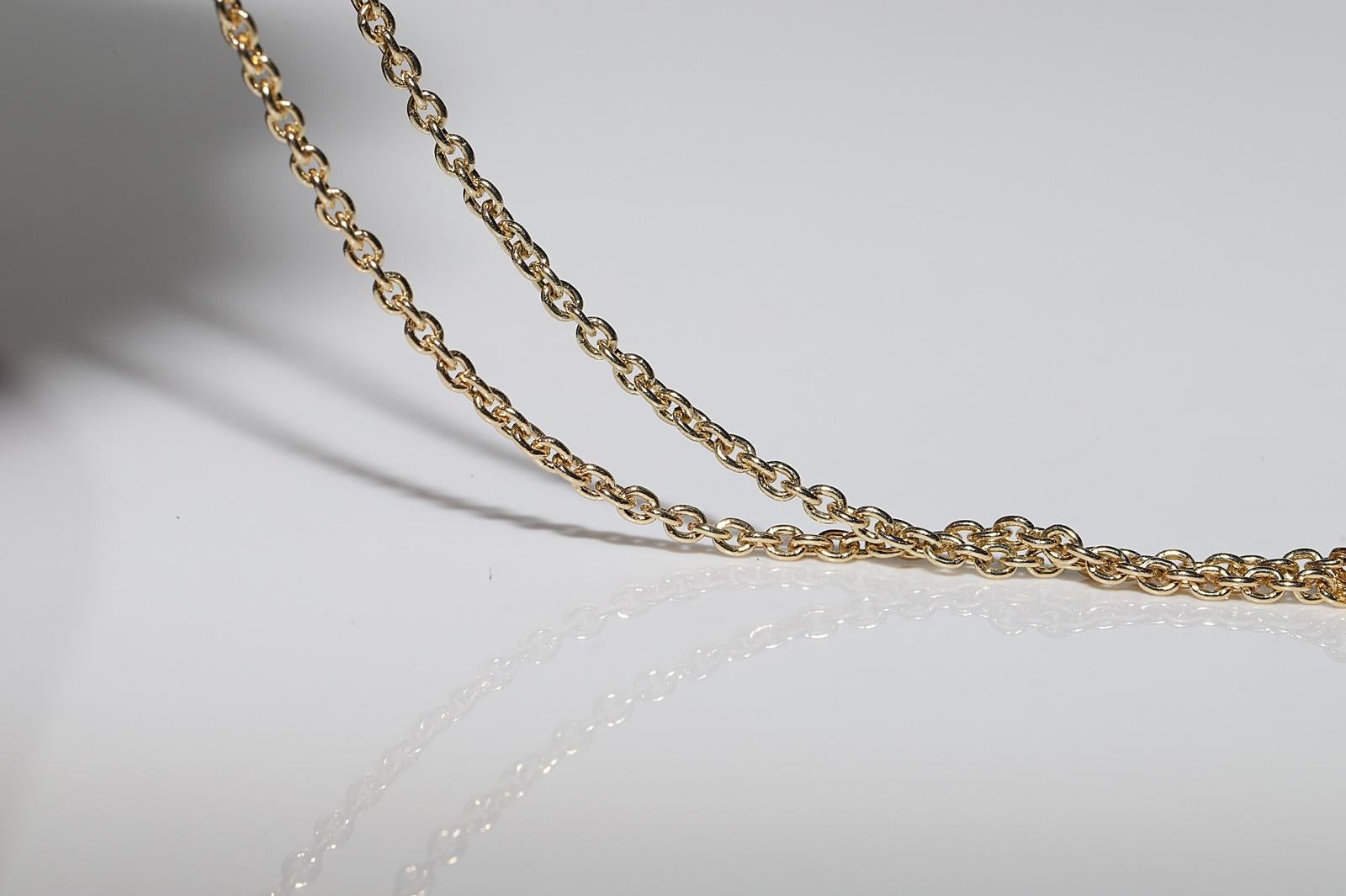 Vintage 18k Gold natürlichen Diamanten und Emaille Schmetterling Anhänger Halskette im Angebot 9