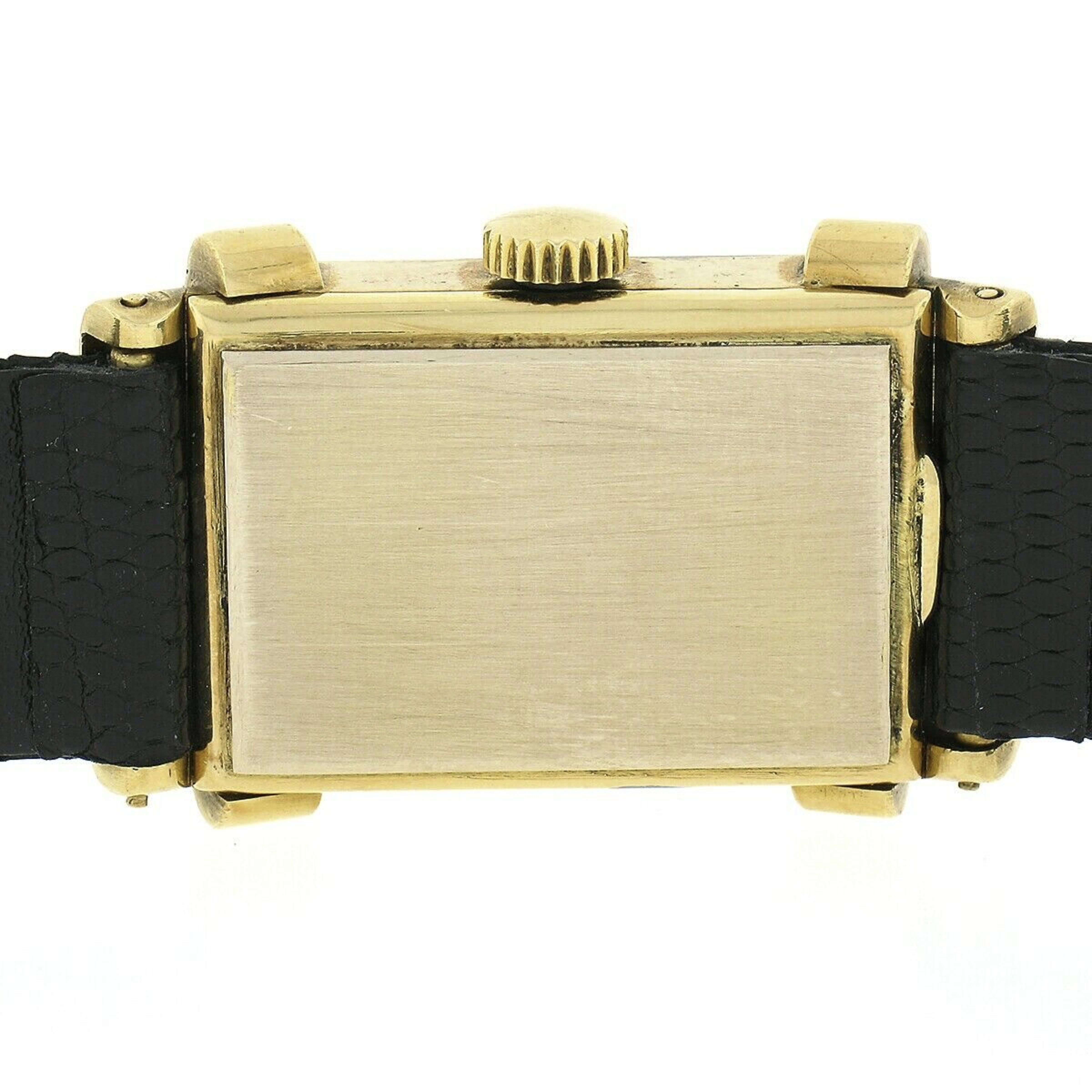  Patek Philippe Montre-bracelet vintage à chapeau en or 18 carats avec cadran signé, réf. 1450 Unisexe 