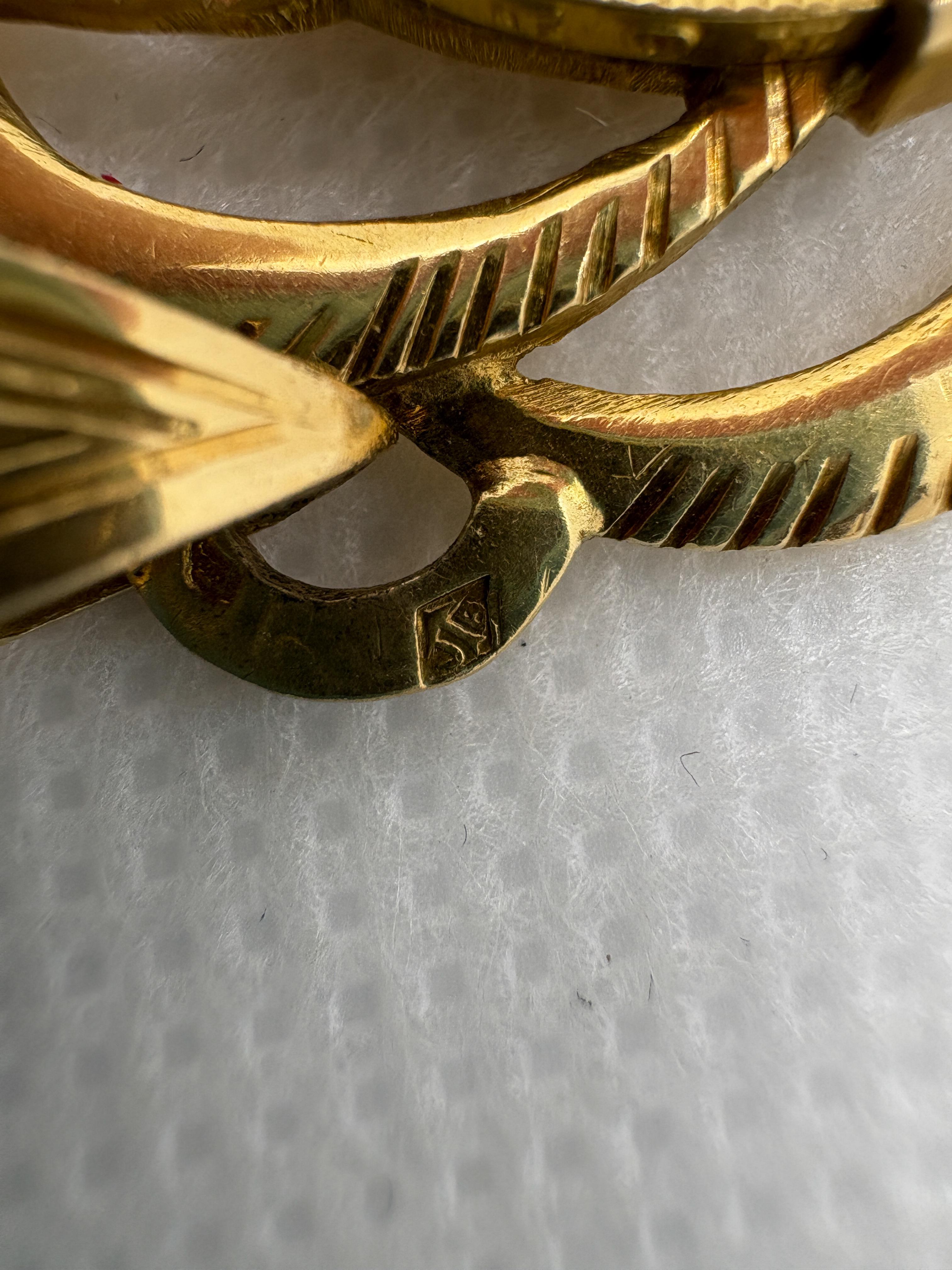 Pendentif Vintage en or 18k représentant une pièce de 20 Francs Cérès (1851 A) - Aigle Français en vente 6