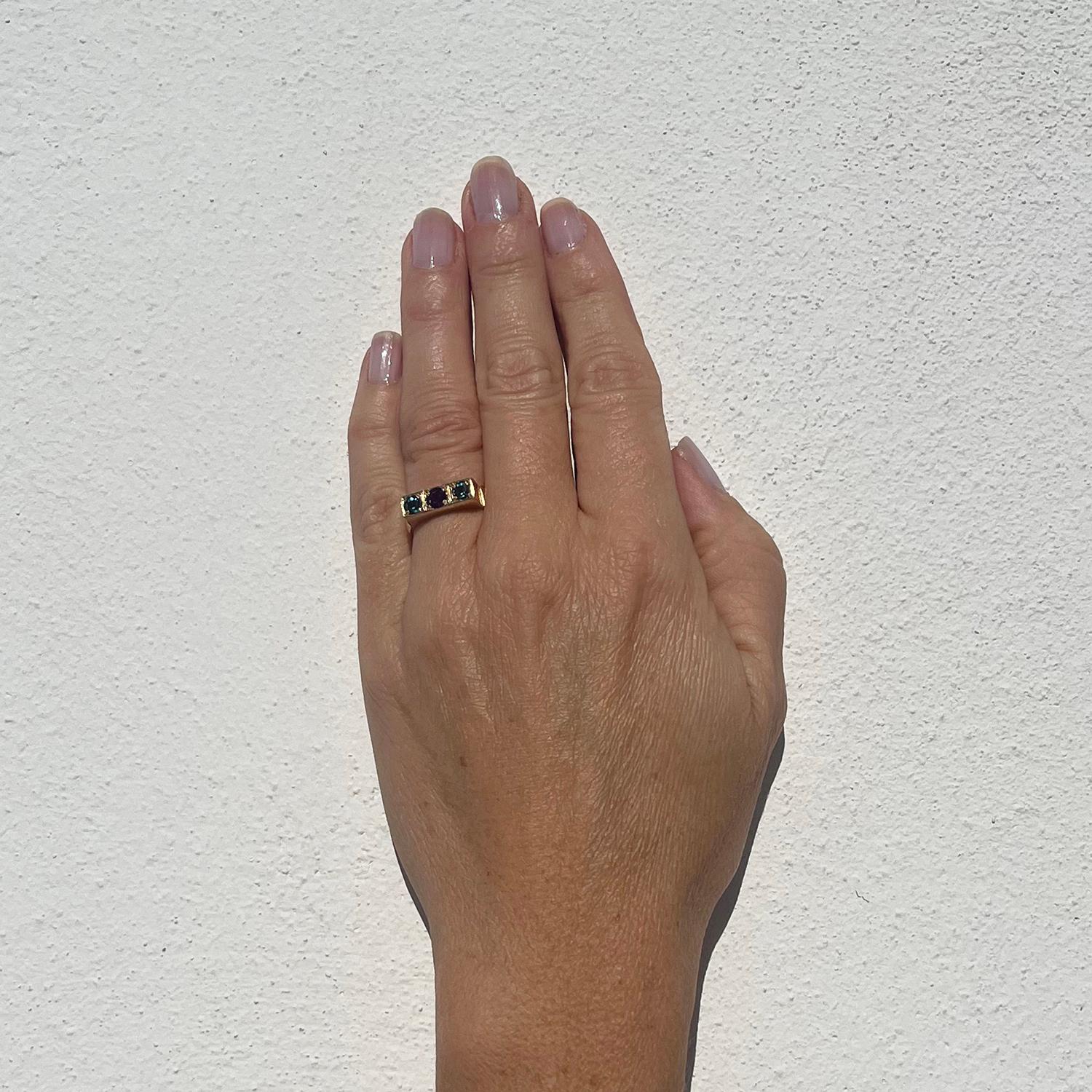 Vintage 18k Gold Ring by master Wiwen Nilsson Made Year 1968 5