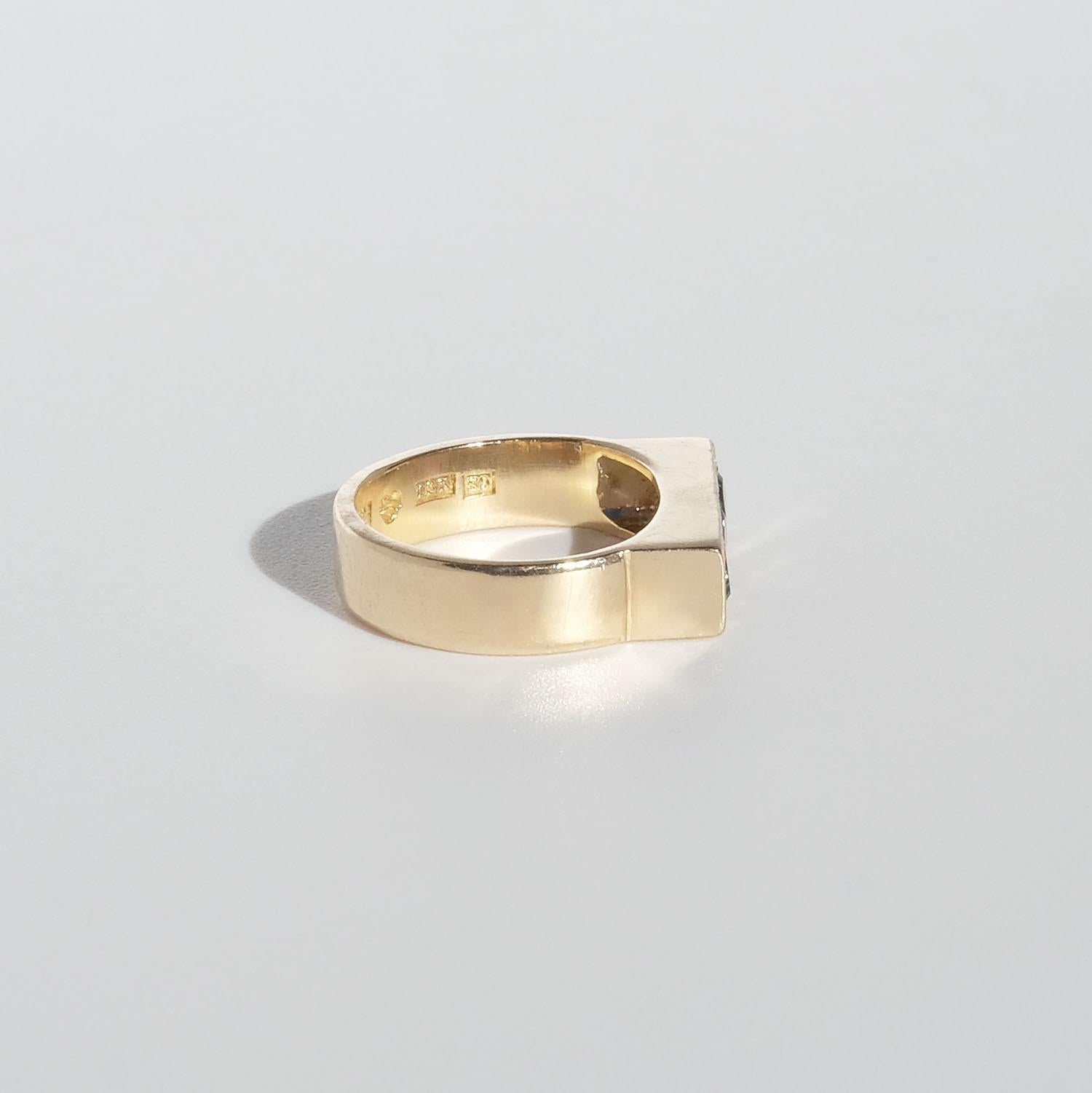 Vintage 18k Gold Ring by master Wiwen Nilsson Made Year 1968 1