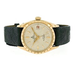 Vintage 18k Gold Rolex Tudor Prince Oysterdate Rotor Automatic Watch Rose Logo