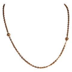 Used 18K Gold Rolo Wrecking Ball Chain