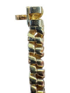 Vintage 18K Gold Ruby & Diamond Bracelet