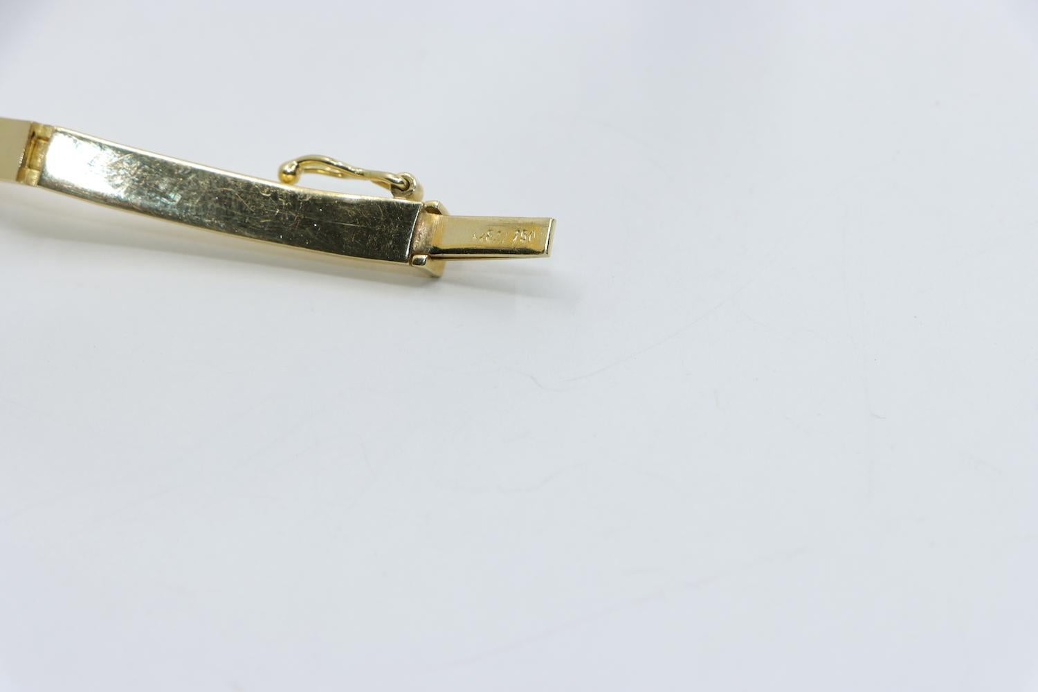 Vintage 18K Gold Sapphire Diamond Torque Necklace For Sale 10