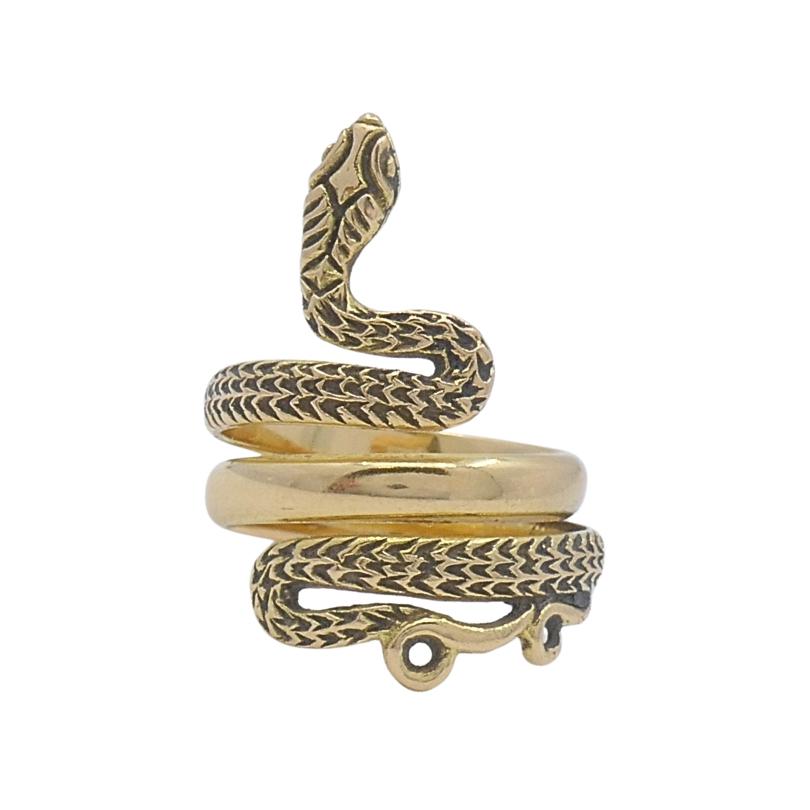 Anello serpente d'epoca in oro 18k Design/One in vendita 2