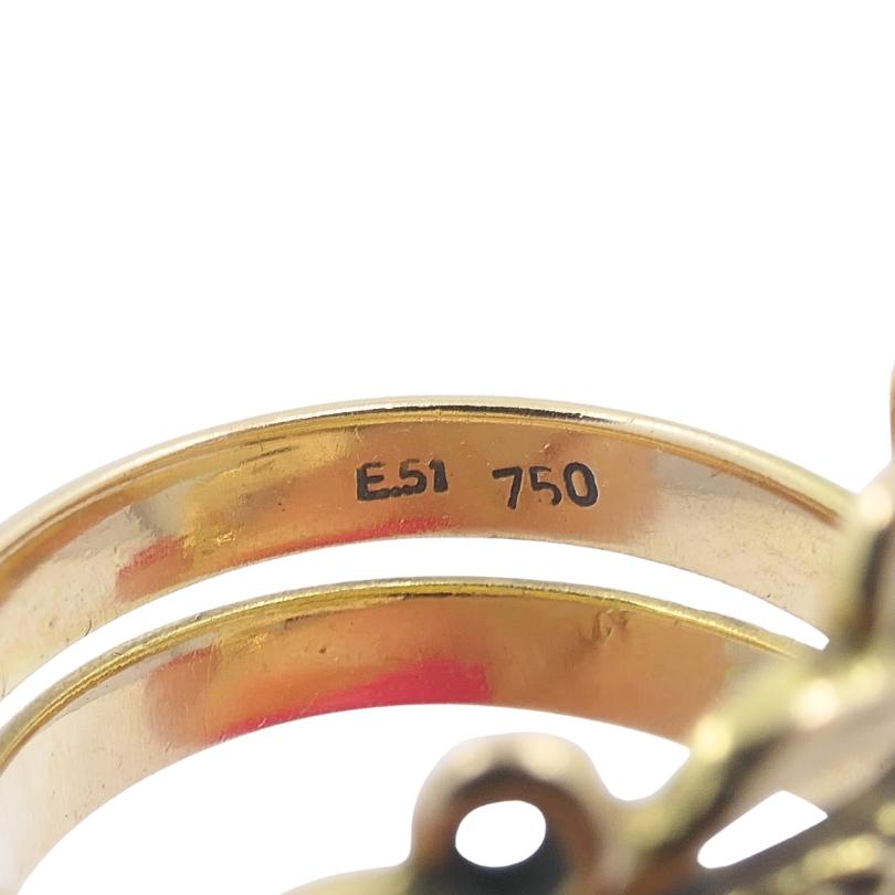 Anello serpente d'epoca in oro 18k Design/One in vendita 3