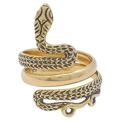 Anello serpente d'epoca in oro 18k Design/One