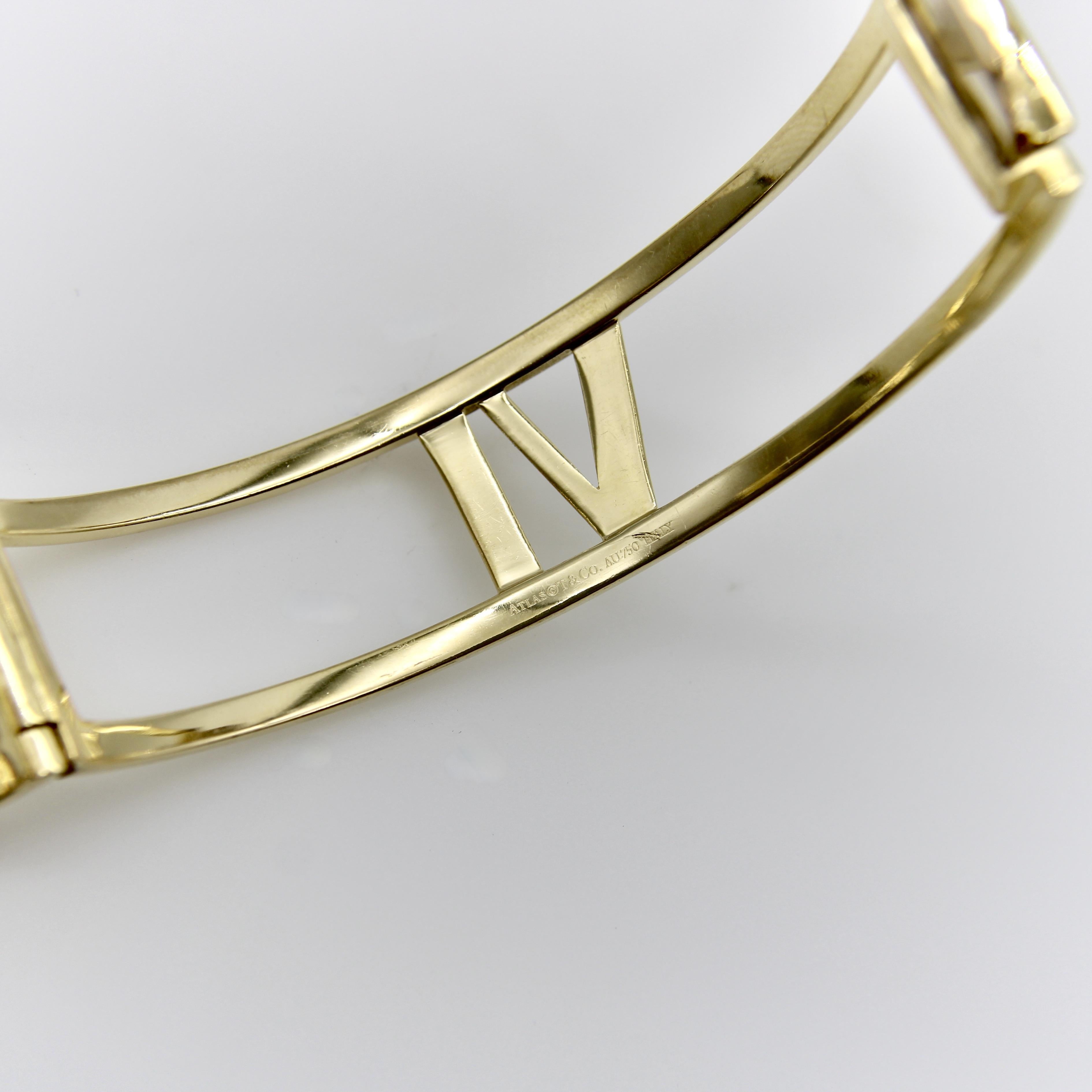 Vintage 18K Gold Tiffany & Co. Atlas Bracelet For Sale 5