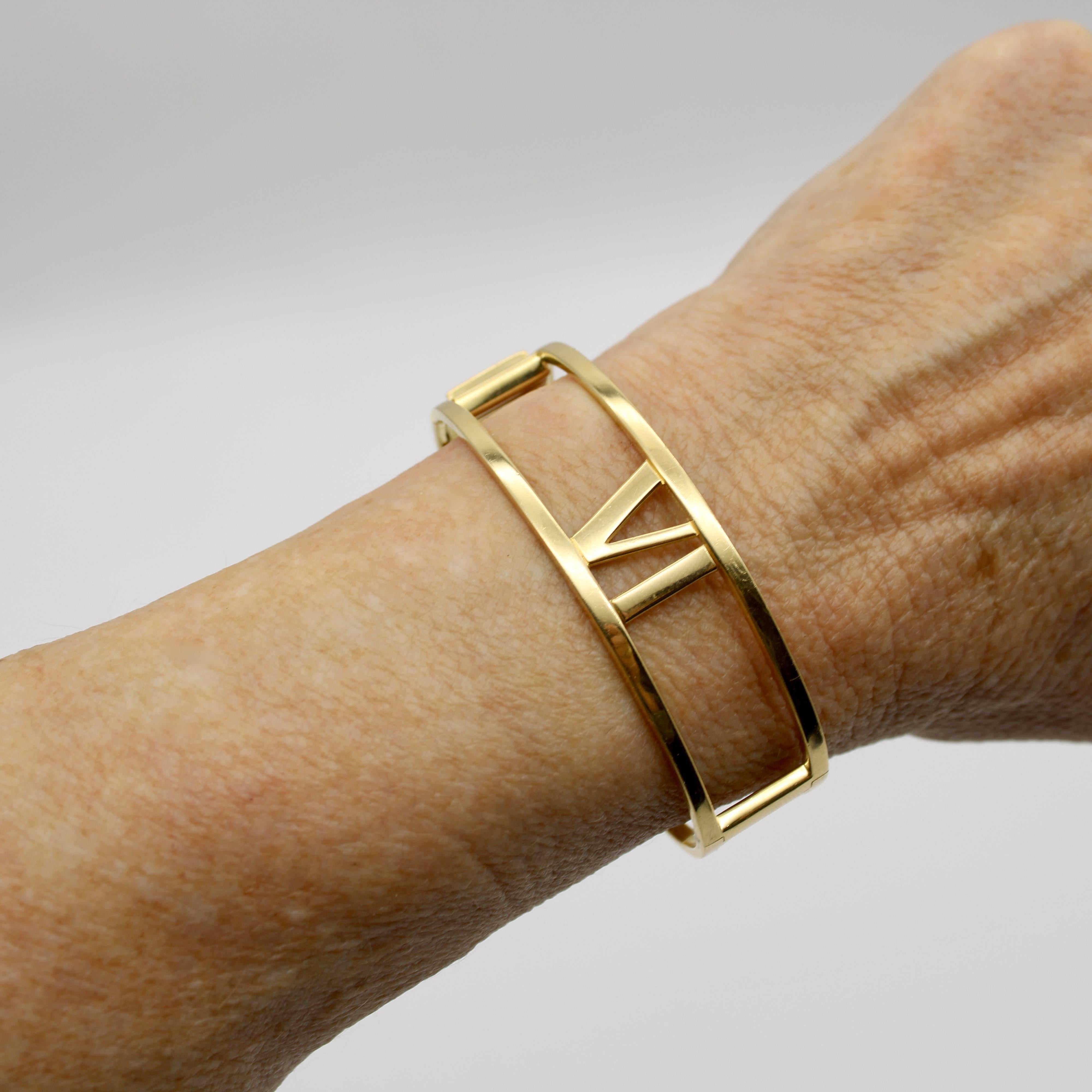 Vintage 18K Gold Tiffany & Co. Atlas Bracelet For Sale 7