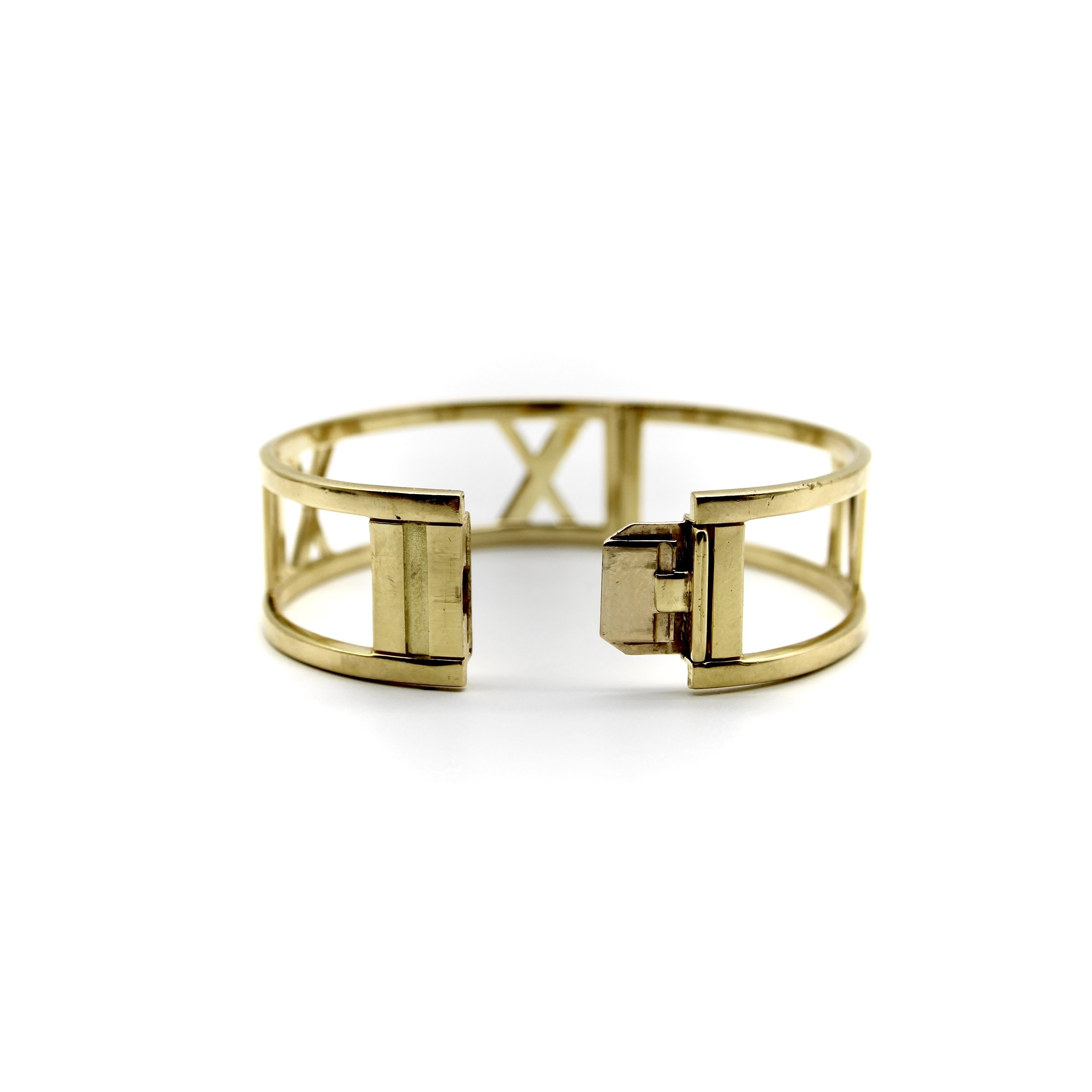 Vintage 18K Gold Tiffany & Co. Atlas Bracelet For Sale 1