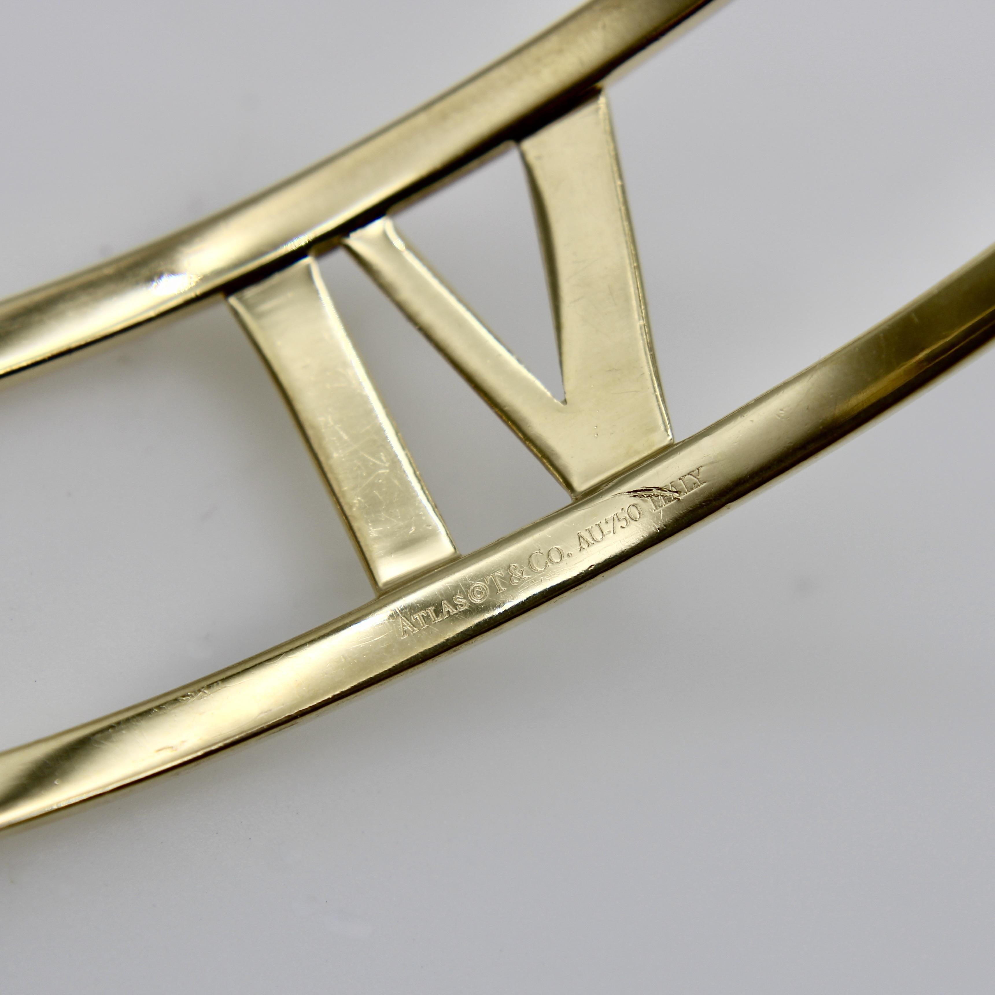 Vintage 18K Gold Tiffany & Co. Atlas Bracelet For Sale 4