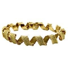 Vintage 18K Gold Tiffany & Co. French Ribbon Bracelet