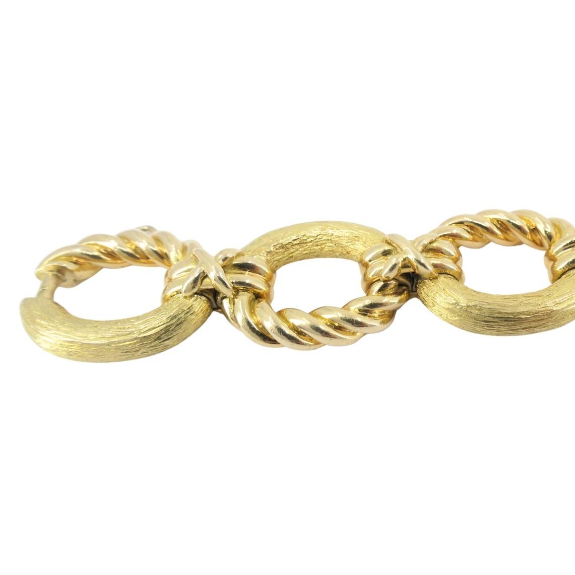 Vintage 18k Gold Tiffany & Co. Schlumberger-Armband Seil-Design im Angebot 5