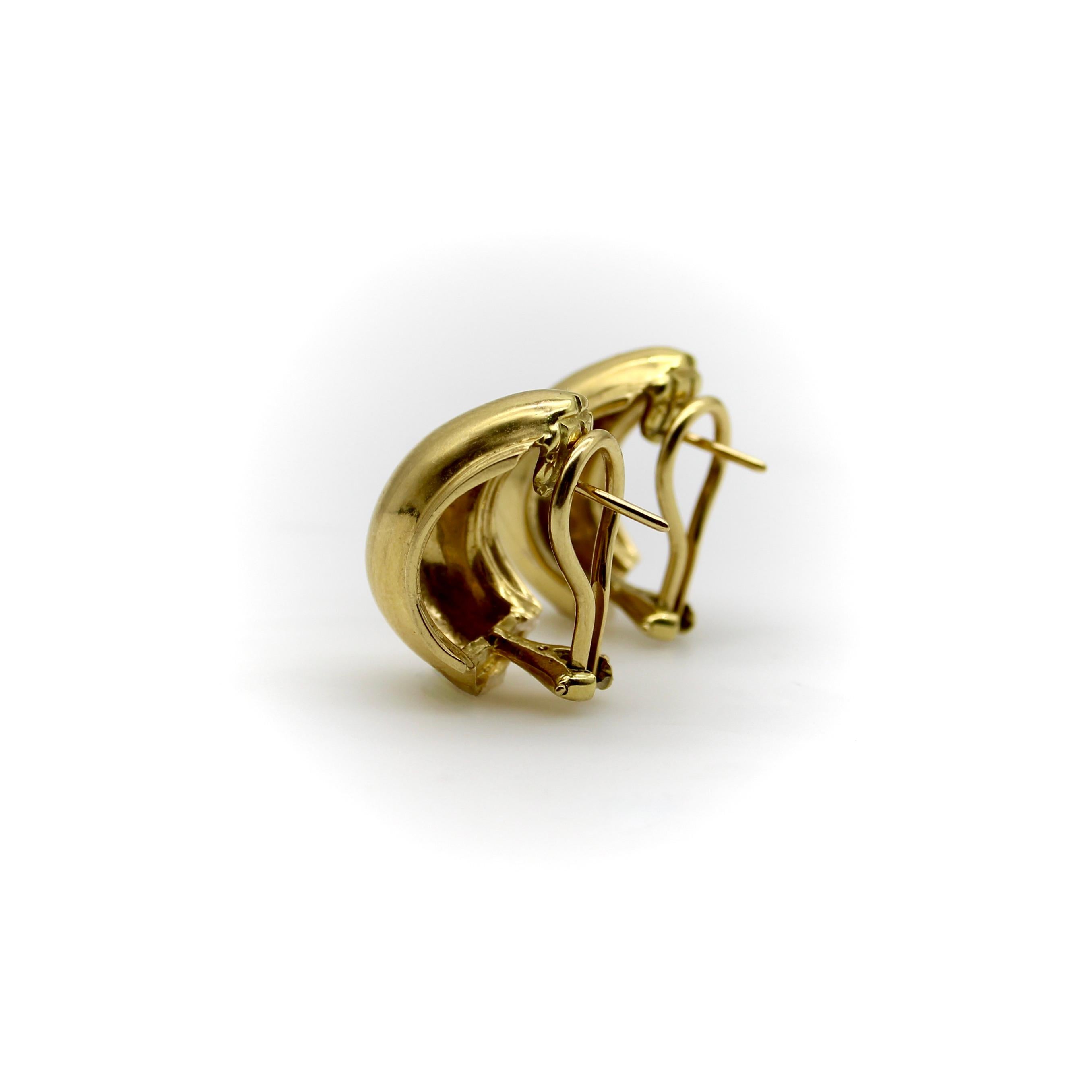 Femenino o masculino Aros vintage de oro de 18 quilates Tiffany & Co Vendome de Paloma Picasso