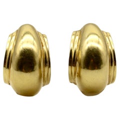 Aros vintage de oro de 18 quilates Tiffany & Co Vendome de Paloma Picasso