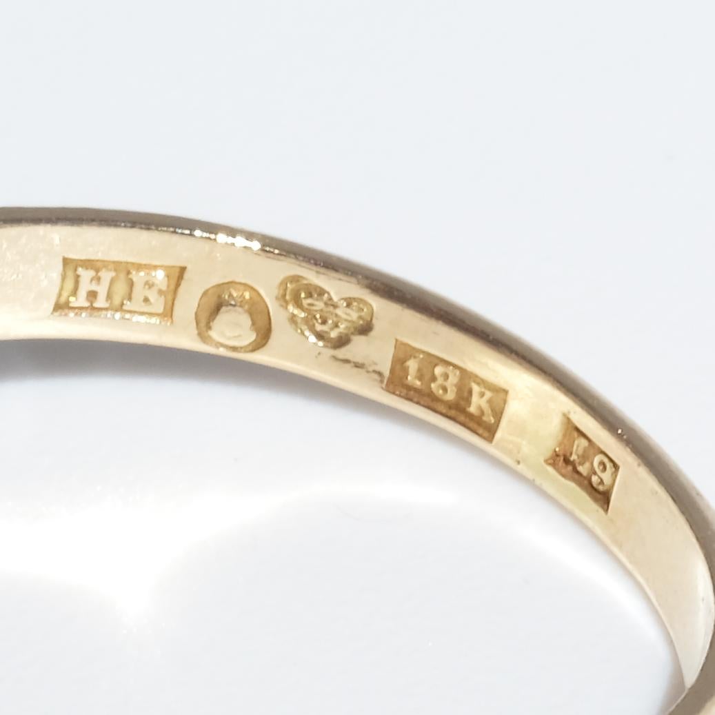 Vintage 18K Gold, White Gold, Amethyst and White Sapphire Ring made 1961 For Sale 6
