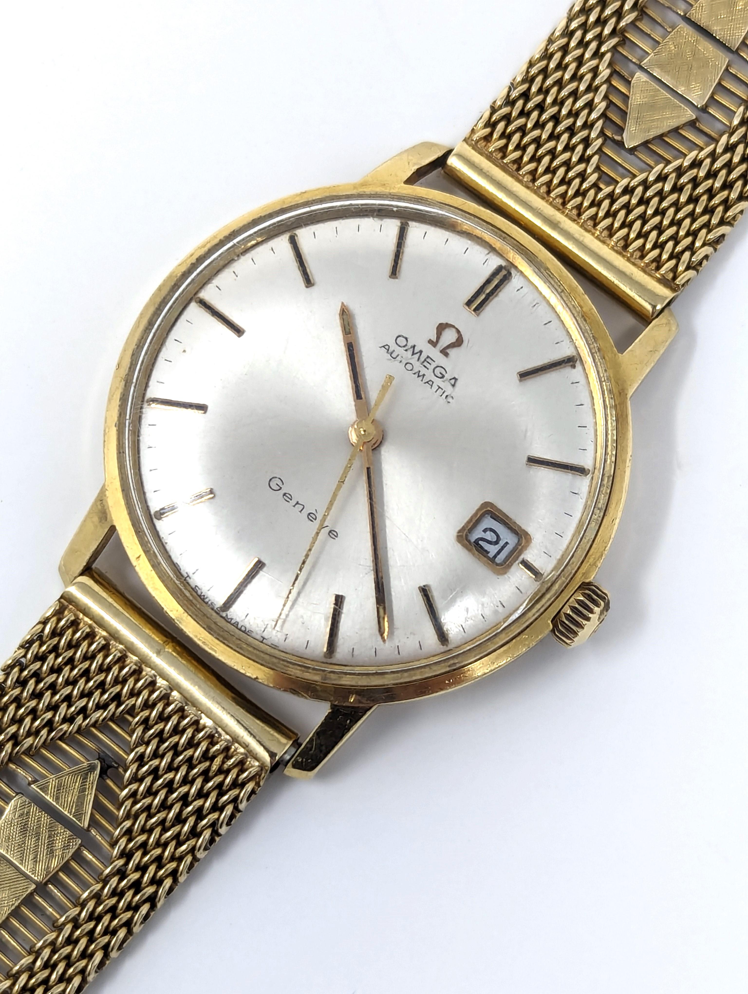 omega 18k gold watch vintage mens