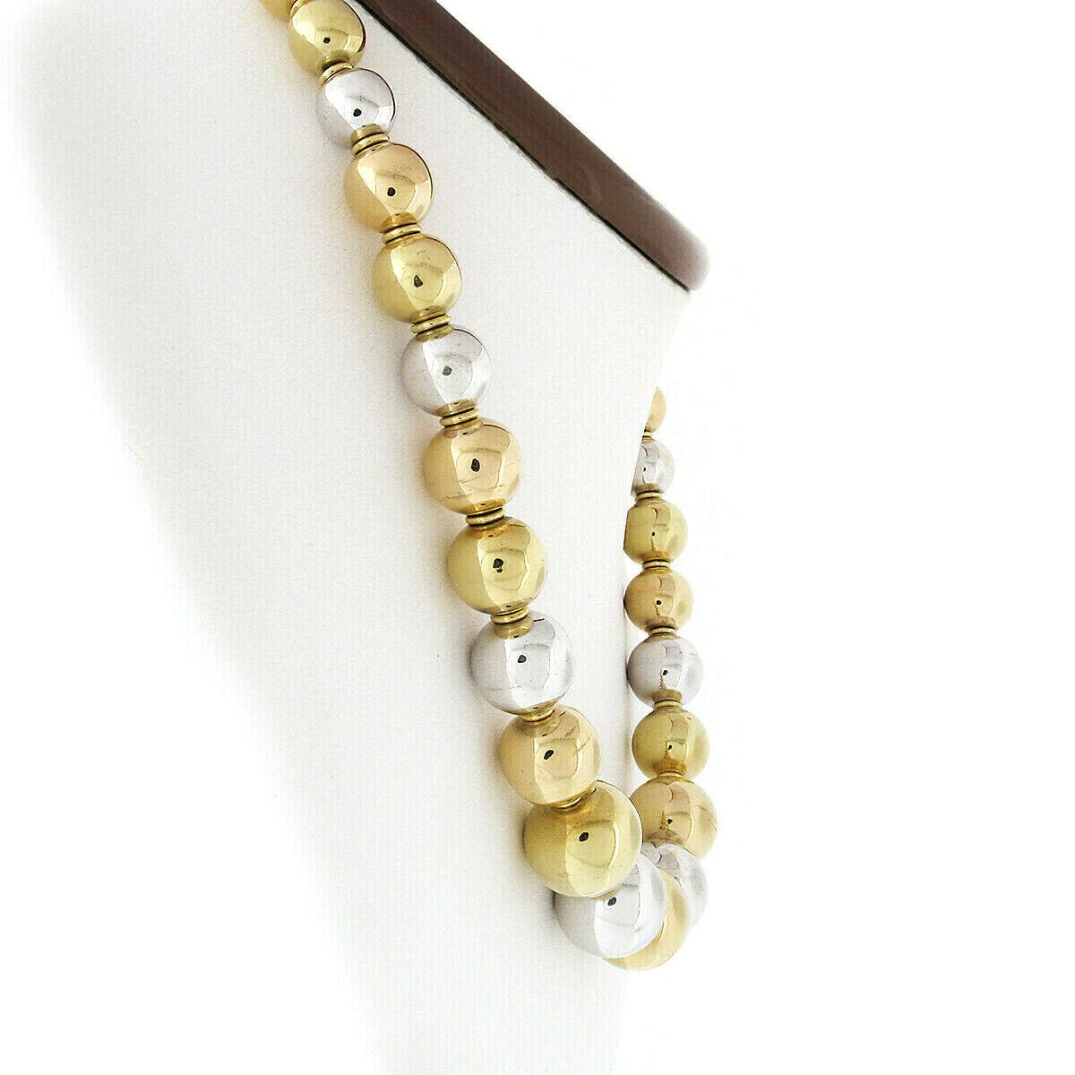 gold graduated bead necklace